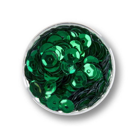 Pailletten emerald 6mm 30g ca. 4000 Stück