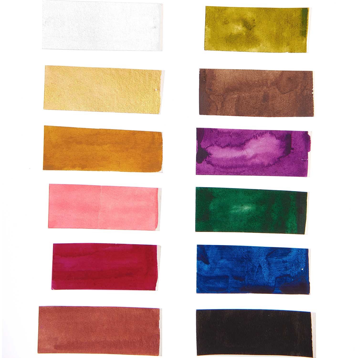 ART Essential Aquarellfarben Erd-Töne Metallkasten 12 Farben: 12 x 1/2 Näpfchen