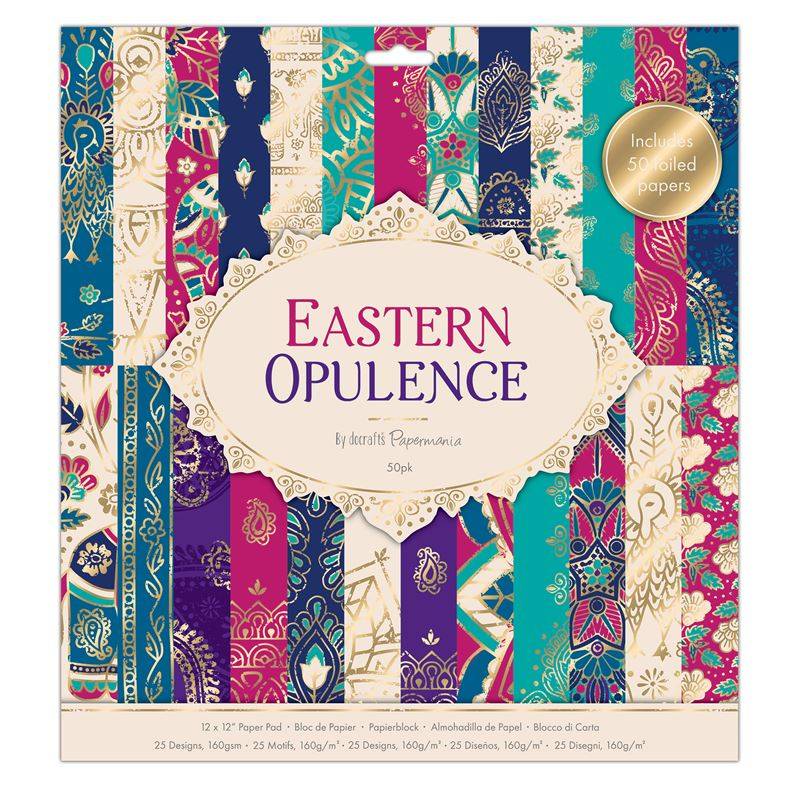 Papermania Papierblock  Eastern Opulence 50 Bogen 30x30cm