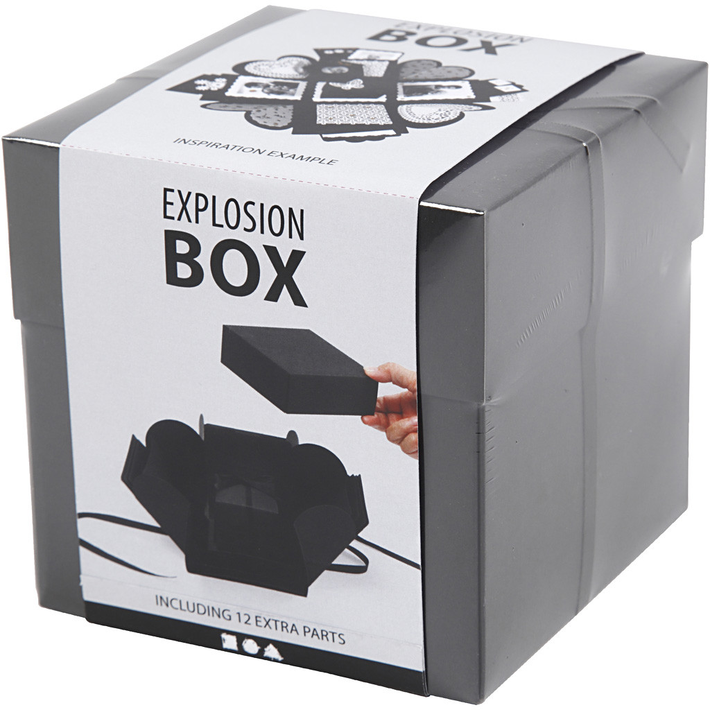Explosionsbox Überraschungsbox 12,5x12,5cm 