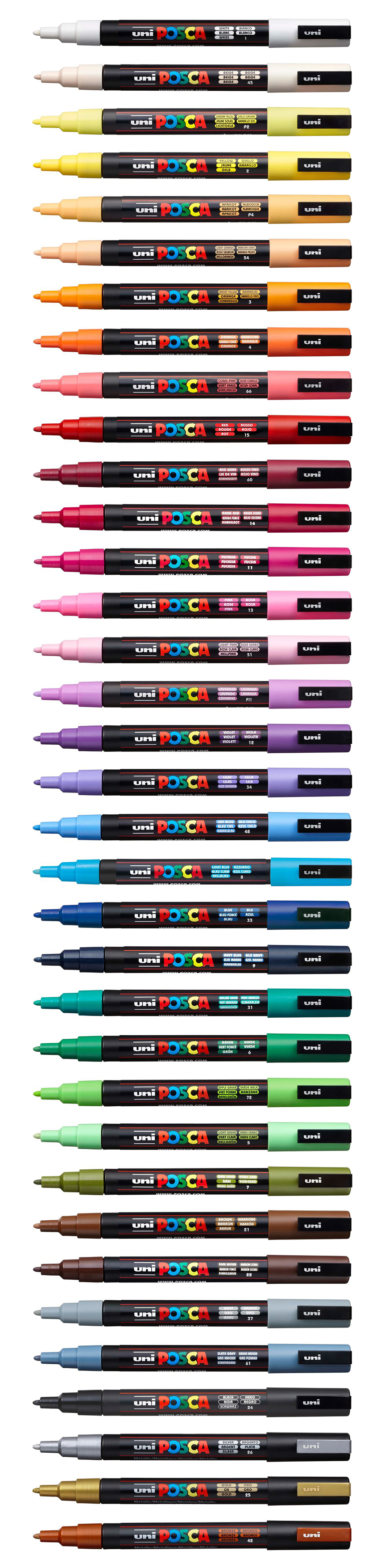 UNI POSCA Marker PC-3M HELLBLAU Rundspitze 0,9-1,3mm UNI POSCA Marker PC-3M HELLBLAU Rundspitze 0,9-1,3mm