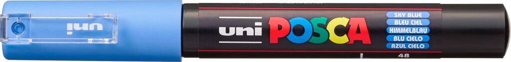 UNI POSCA Marker PC-1MC HIMMELBLAU extra feine Spitze 0,7 - 1 mm UNI POSCA Marker PC-1MC HIMMELBLAU extra feine Spitze 0,7 - 1 mm