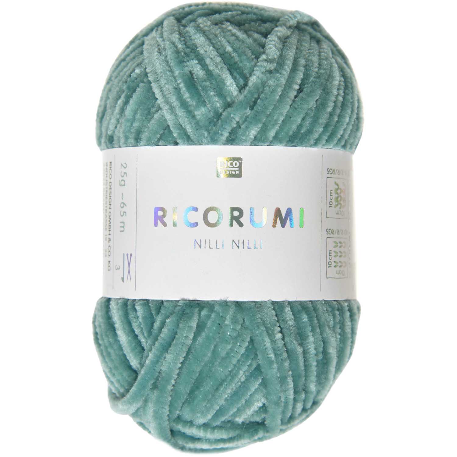 Ricorumi Nilli Nilli TÜRKIS 100 % PES 25g / 65m Ricorumi Nilli Nilli TÜRKIS 100 % PES 25g / 65m