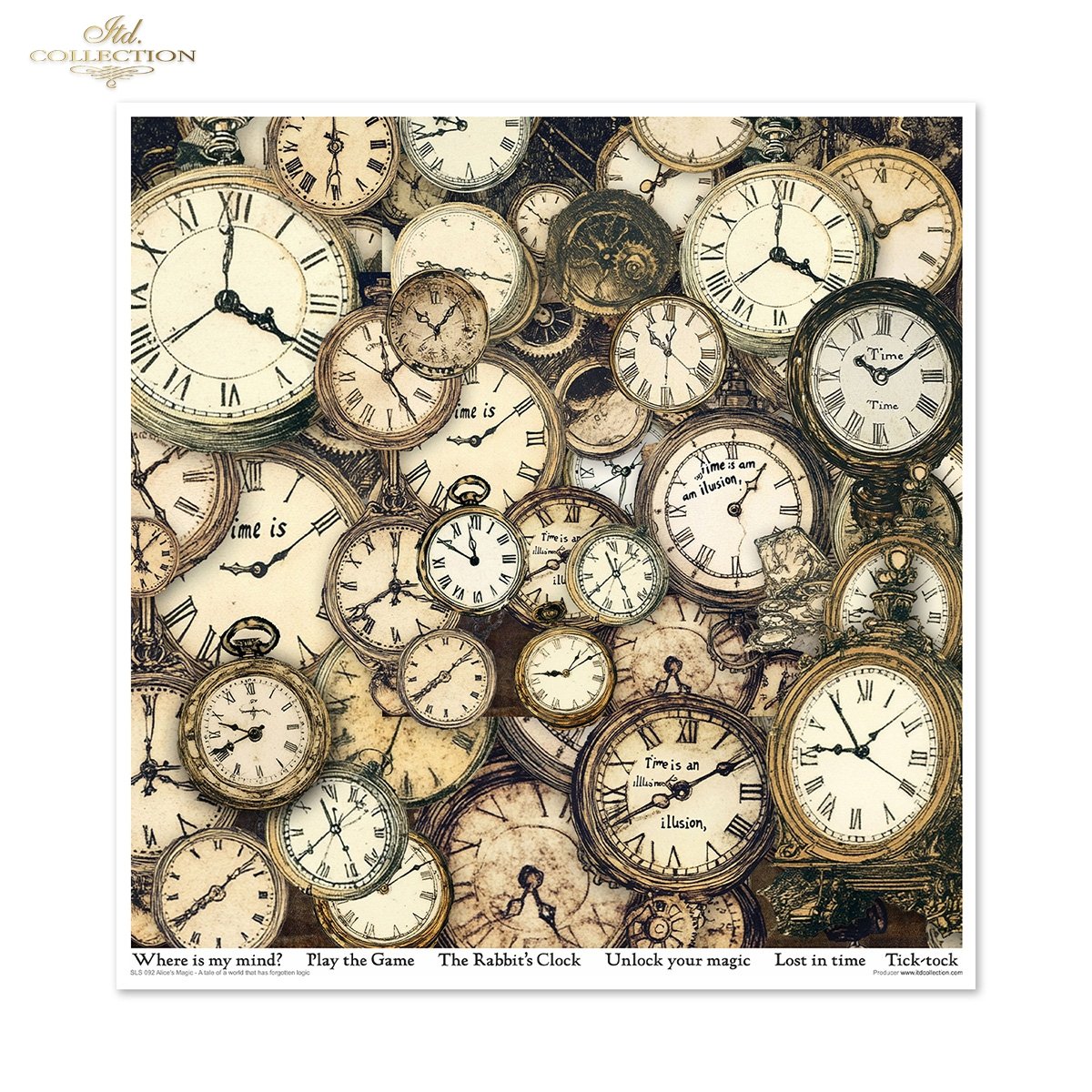 Designpapier-Set „Alice's Magic - A tale of a world that has forgotten logic vol. 2“ 310x320 mm 11 Blatt Designpapier-Set „Alice's Magic - A tale of a world that has forgotten logic vol. 2“ 310x320 mm 11 Blatt