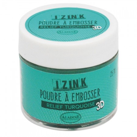 IZINK Embossingpuder, 25 ml, turquoise