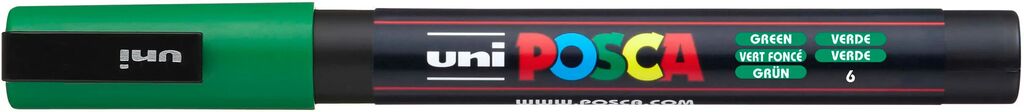 UNI POSCA Marker PC-3M GRÜN Rundspitze 0,9-1,3mm UNI POSCA Marker PC-3M GRÜN Rundspitze 0,9-1,3mm