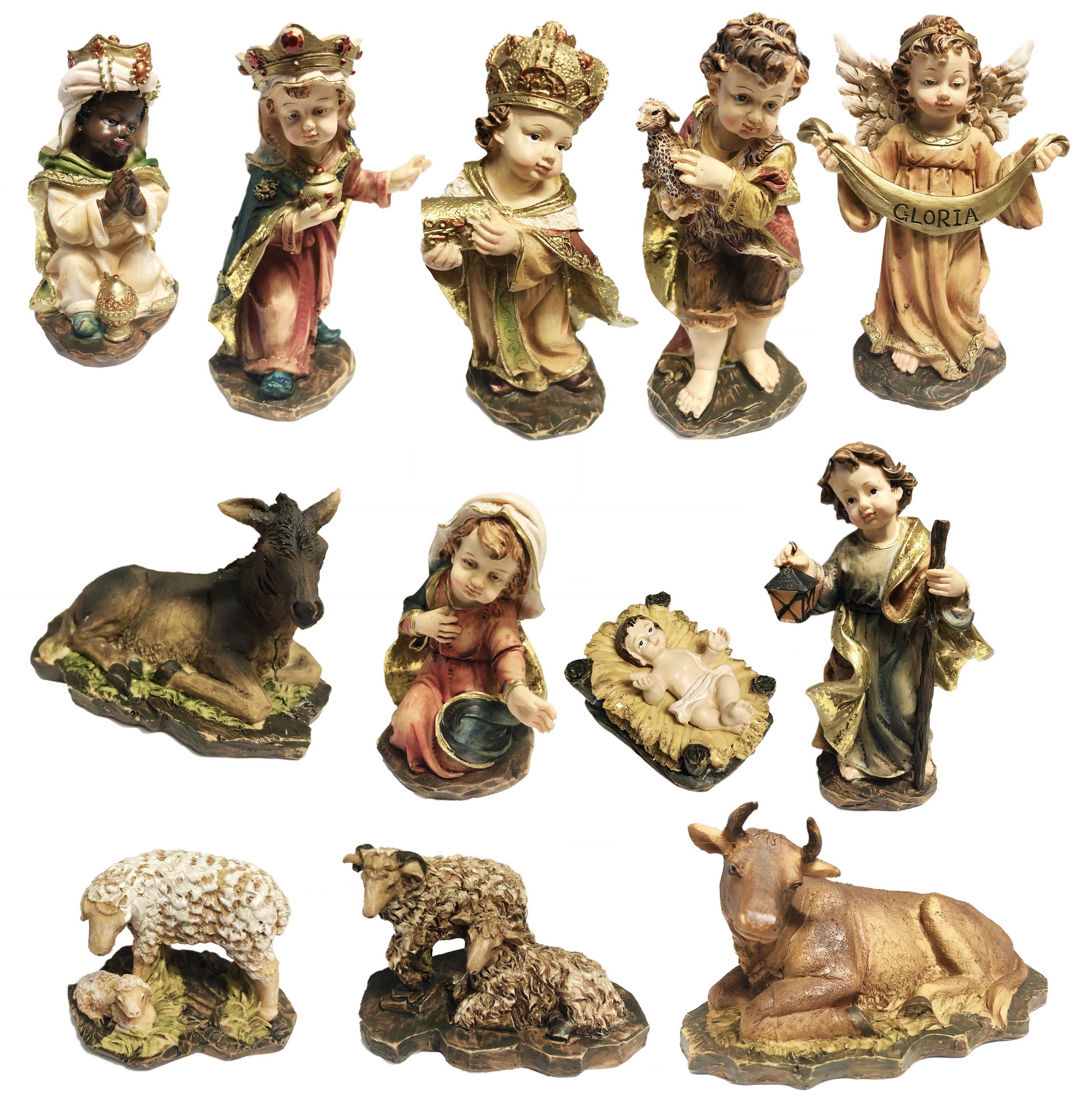 Krippenfiguren-Set Kinderkrippe 12cm 12 Figuren