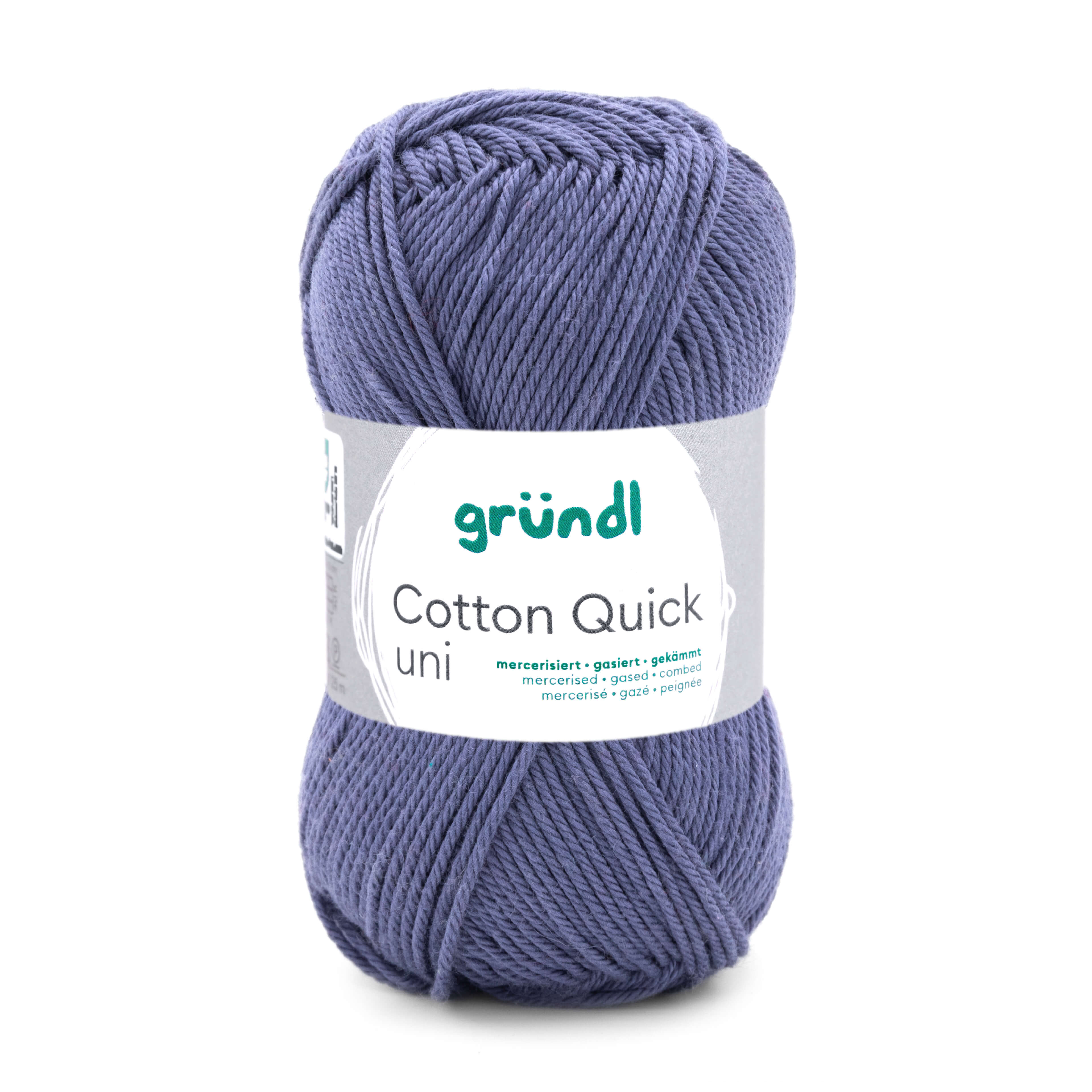 Cotton Quick Uni 100 % Baumwolle mercerisiert gasiert gekämmt 50g/125m Cotton Quick Uni 100 % Baumwolle mercerisiert gasiert gekämmt 50g/125m