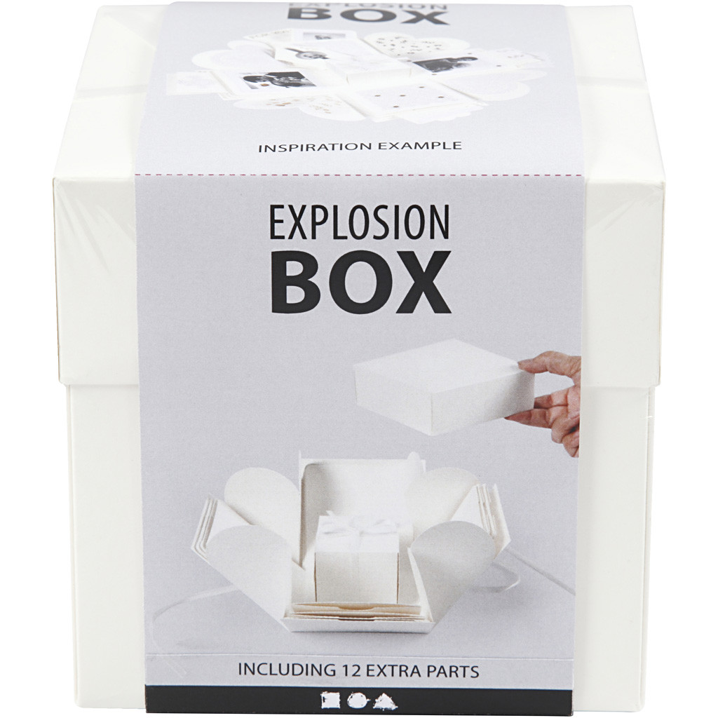 Explosionsbox Überraschungsbox 12,5x12,5cm 