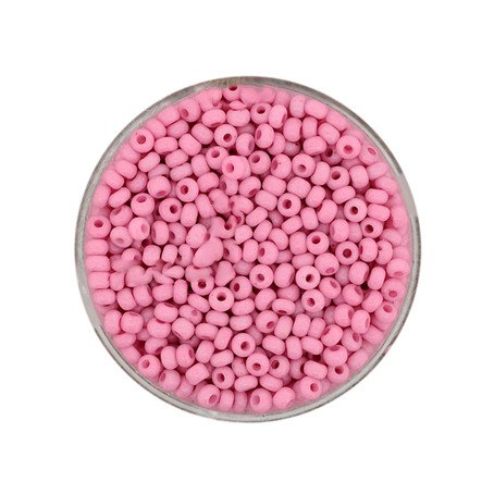 Rocailles soft Rosa Opak 2,5 mm, 17g Seed Bead Glasperle