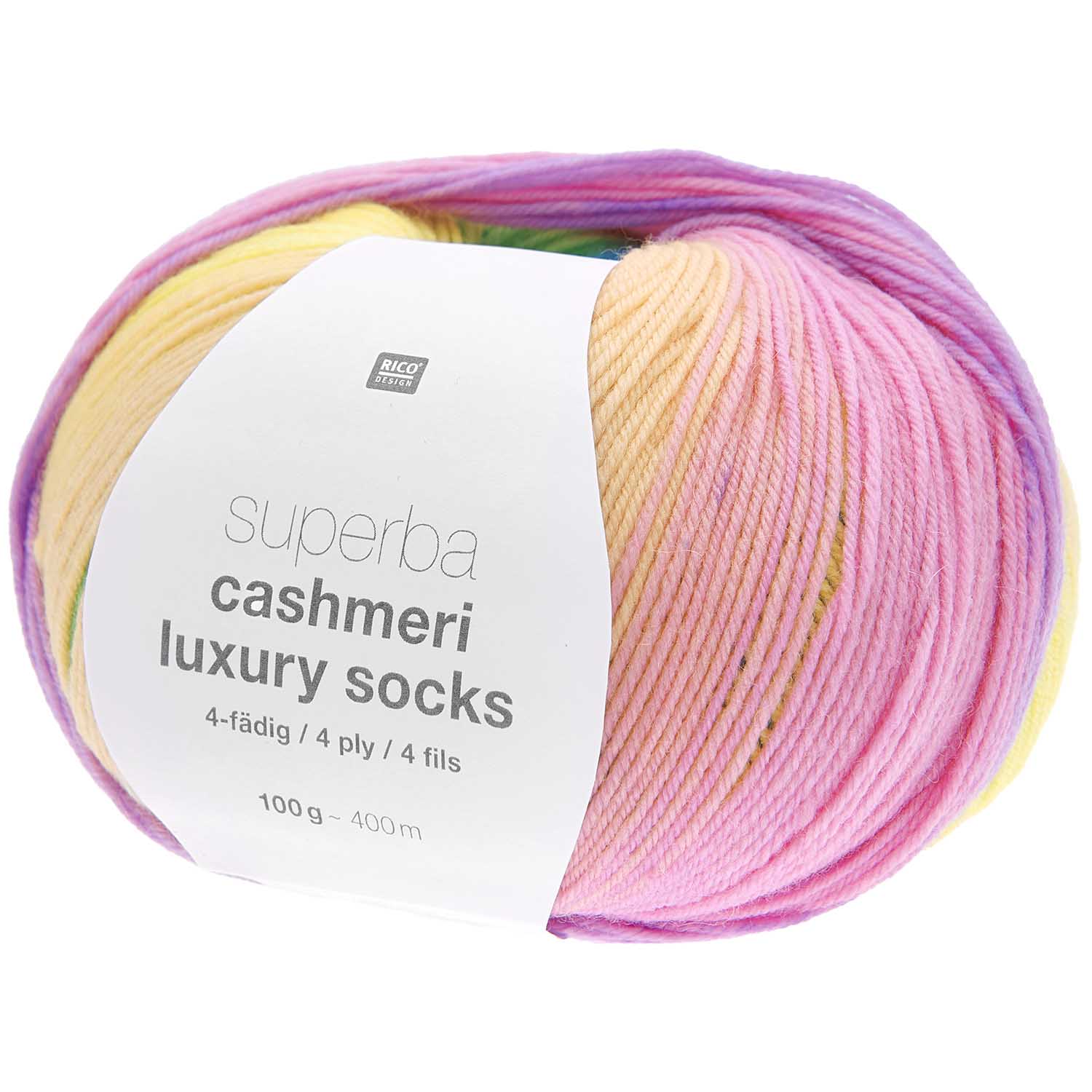 Rico Design Superba Cashmeri Luxury Socks 4fädig 100g 400m
