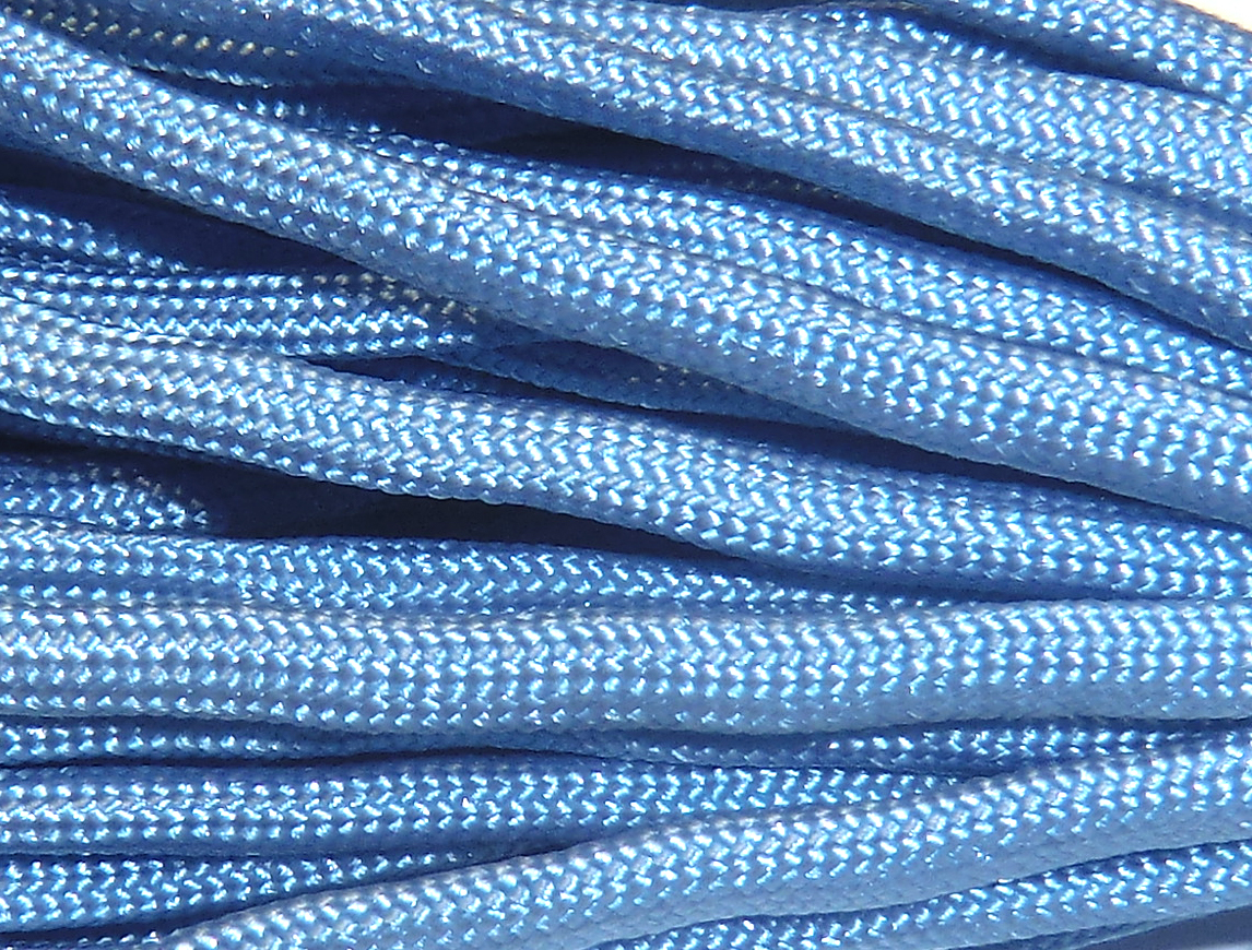 Paracord 4 mm, wasserblau, 6,4 m/Bündel