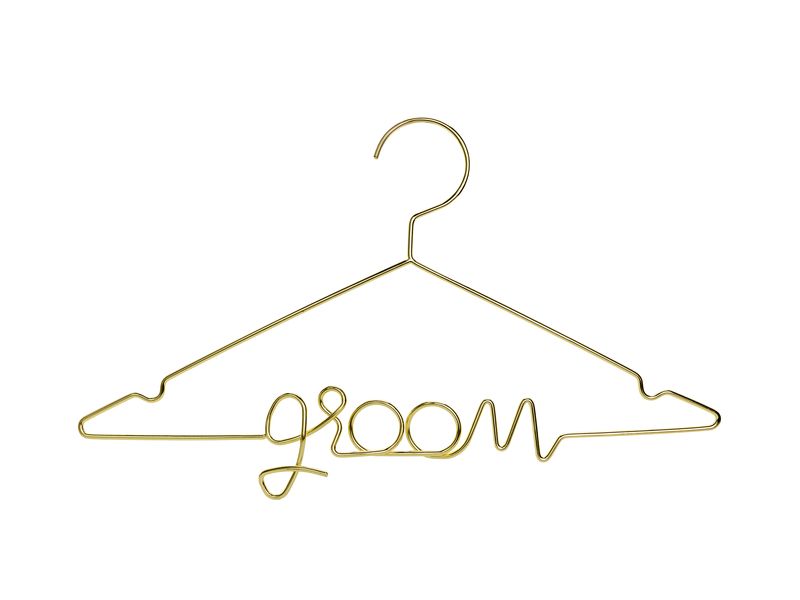 Hochzeits Kleiderbügel GROOM Wedding Hanger 36x26cm