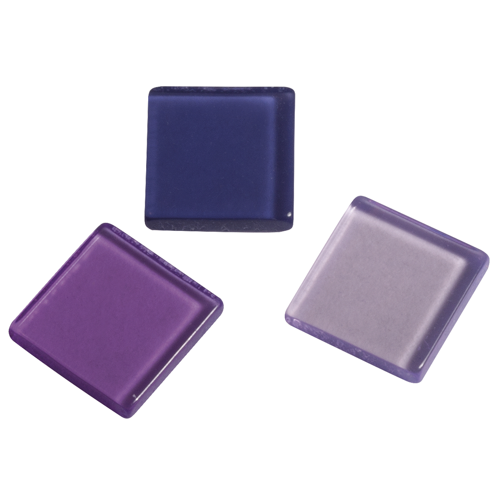 Acrylmosaik transparent violett, 1x1 cm, 50 g/ ca. 205 Stück Acryl-Mosaik