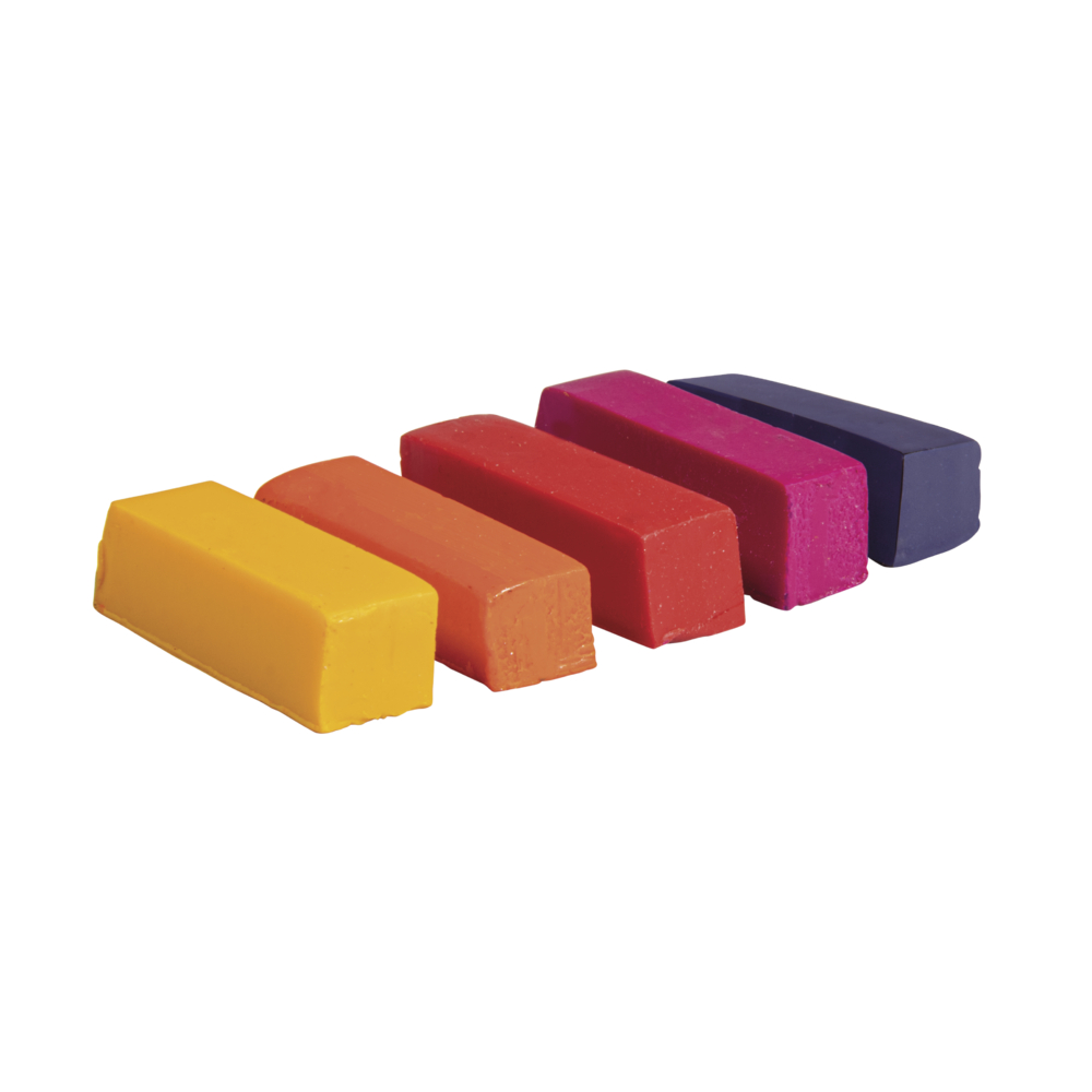 Farbpigment für Wachs  1x1x2,9cm sortiert SB-Btl. 5Stück
