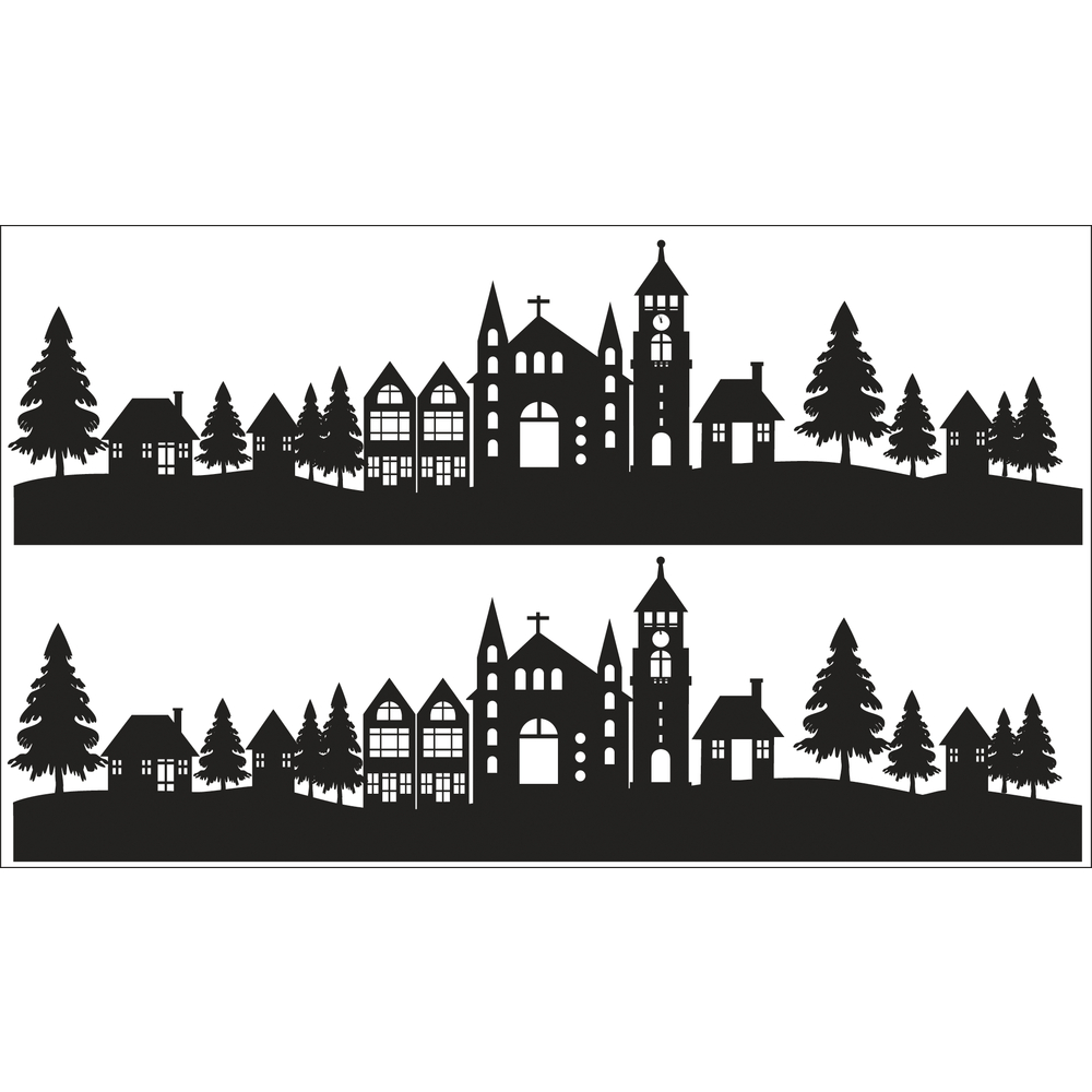 Deko-Abziehmotive 2x 17x4cm Decorative Peel-Off Motif