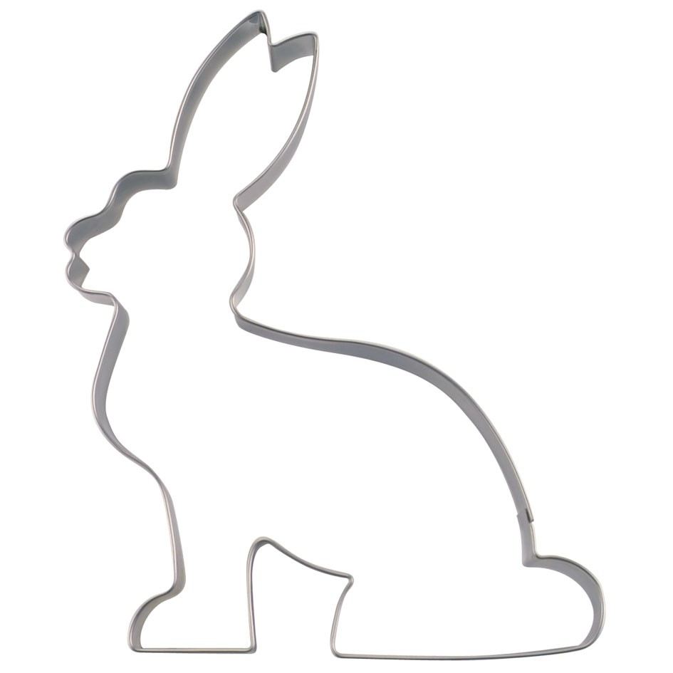 Keksausstecher Hase sitzend, 6 cm , Edelstahl