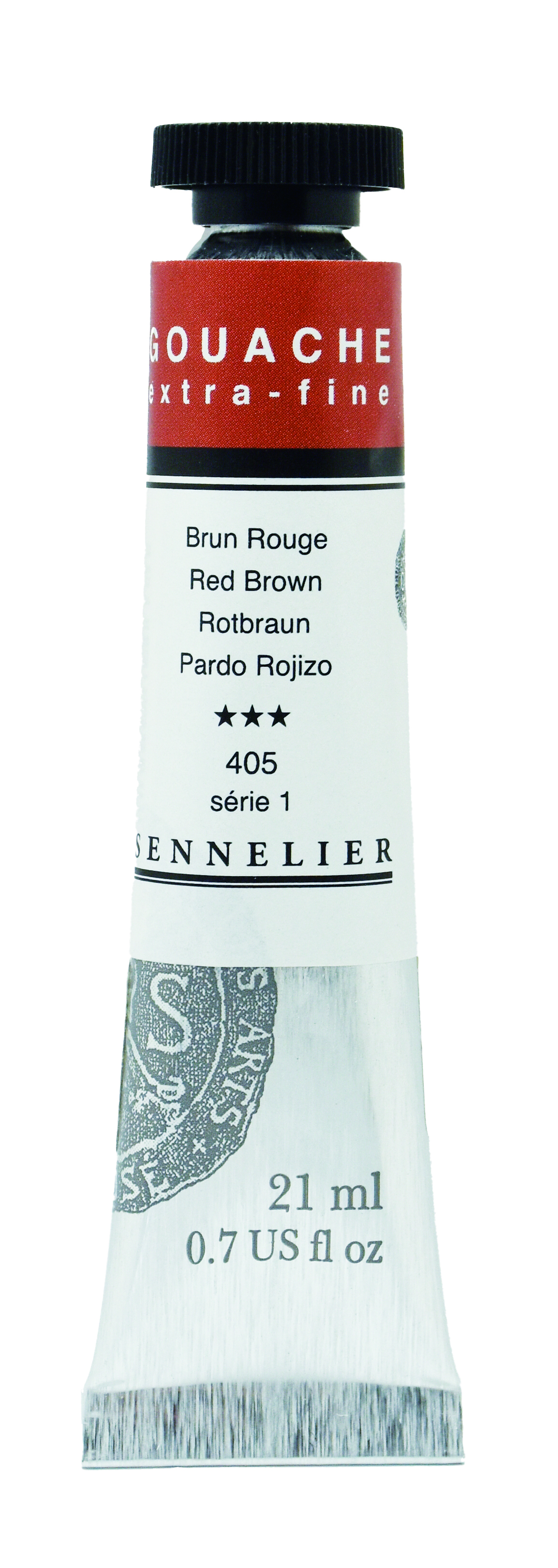 Sennelier Gouache Extra Fine ROTBRAUN Künstler-Gouache hochpigmentierte Deckfarbe 21ml