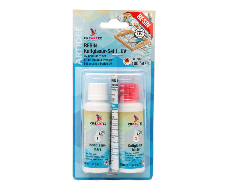 Kaltglasur-Set UV Cold Glaze Harz + Härter 200ml