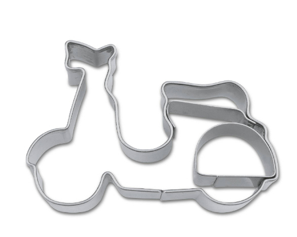 Ausstechform Motorroller 5,5cm Cookie Cutter Ausstecher Keksausstecher