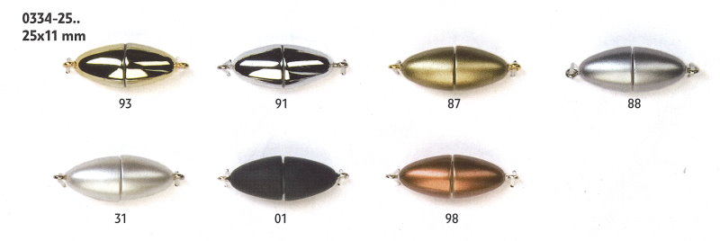 Magnetverschluss oval 25x11cm Schmuckschließe Schmuckverschluss