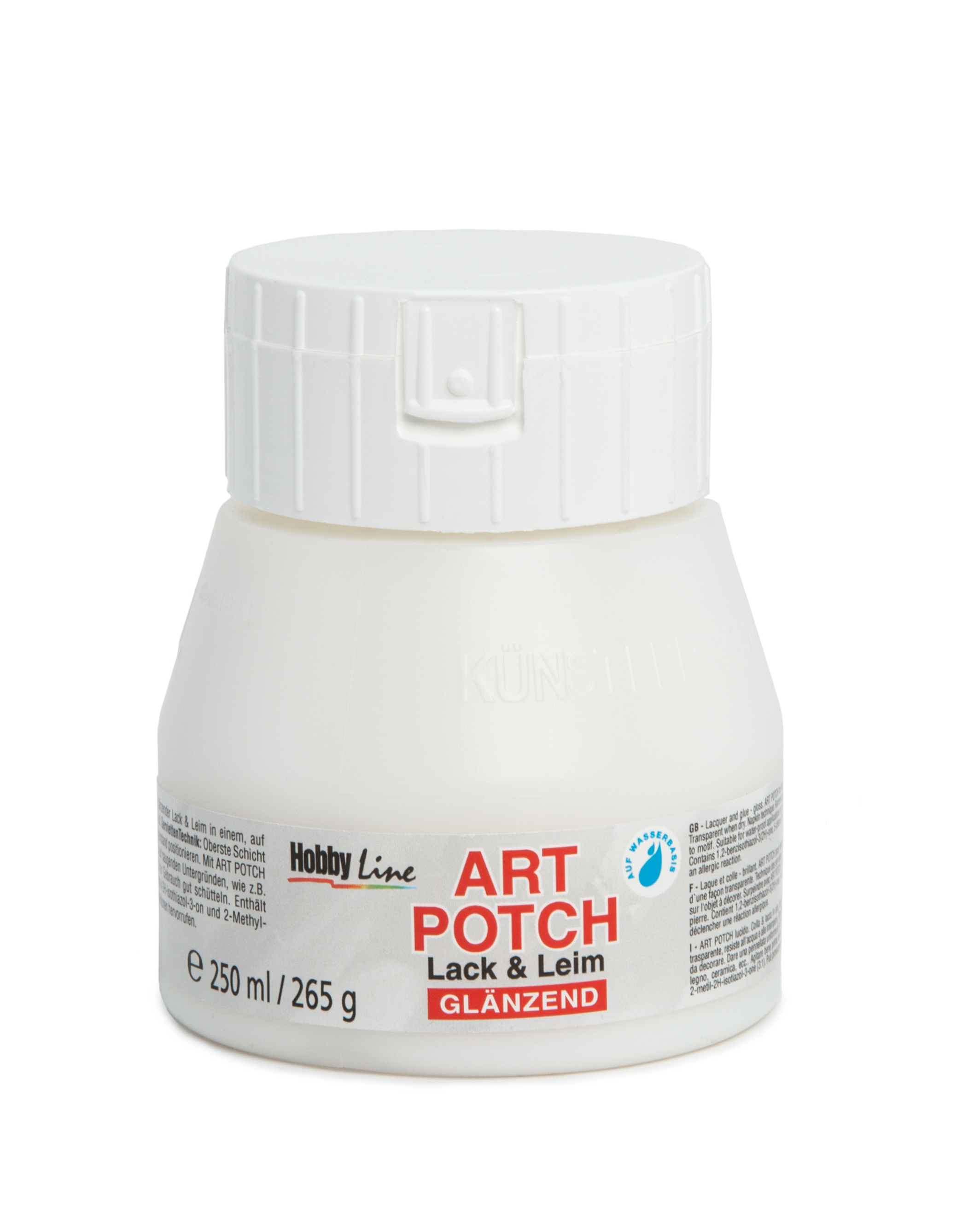 Hobby Line Art Potch Lack & Leim glänzend transparent 250ml