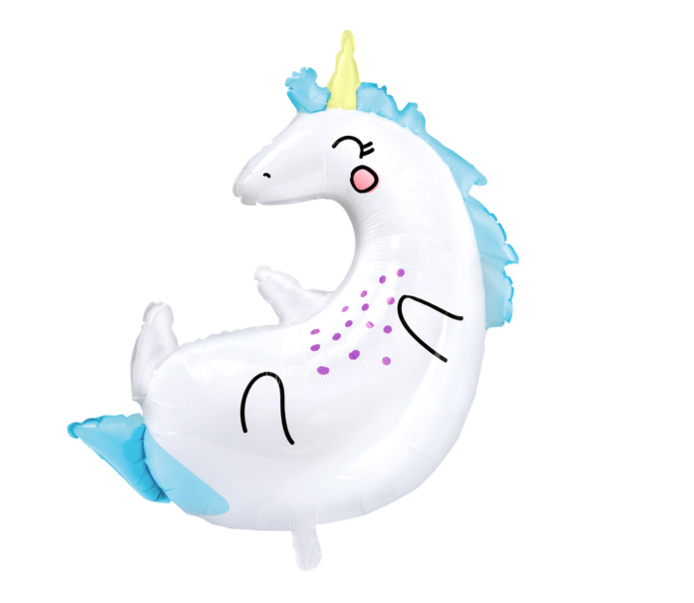 Folienluftballon Einhorn Foil Ballons Unicorn 70x75cm