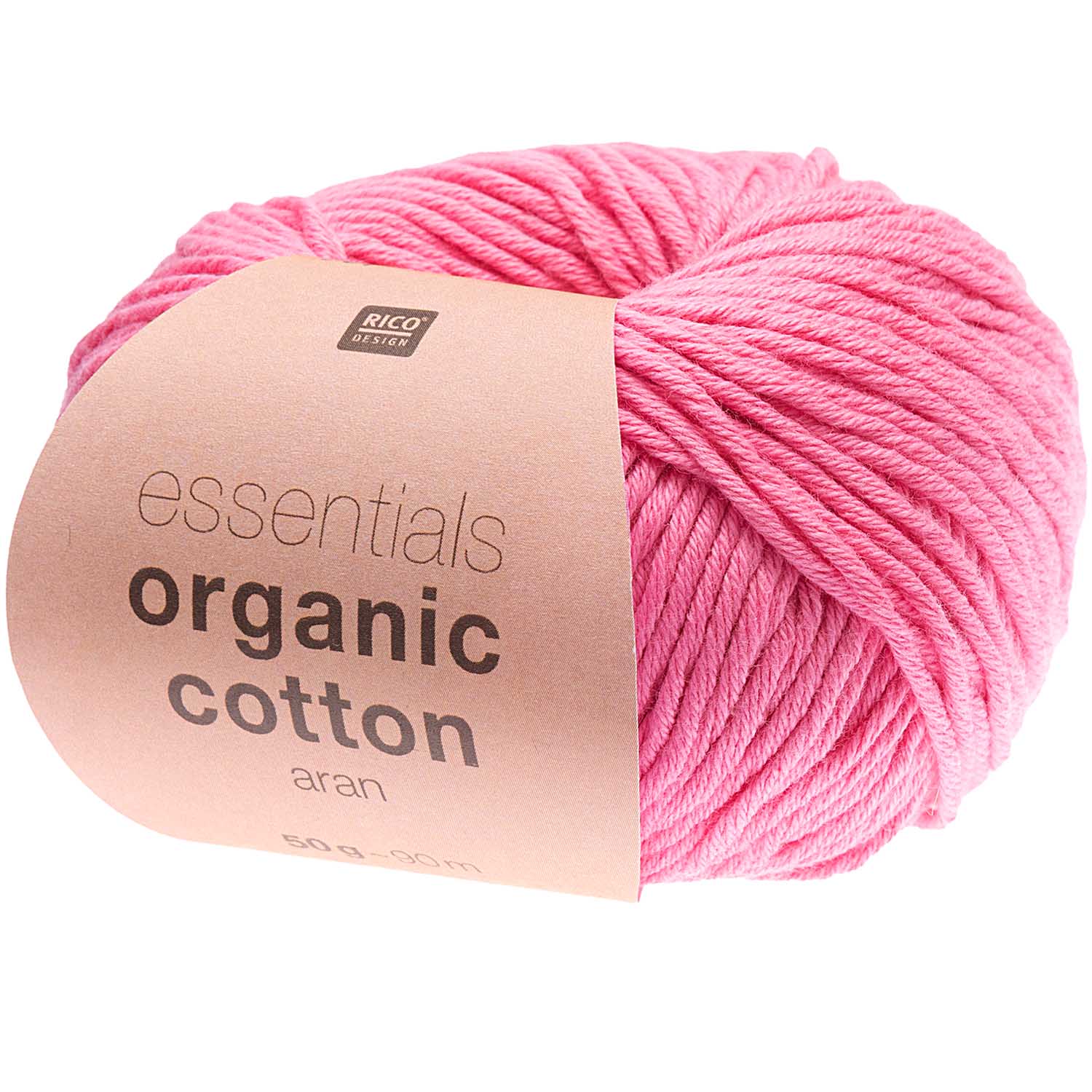 Rico Essential Organic Cotton aran Baumwollgarn 50g/90m Rico Essential Organic Cotton aran Baumwollgarn 50g/90m