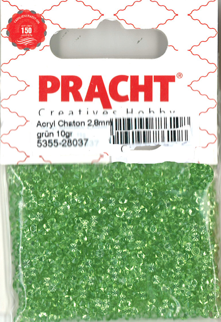 Acryl-Chatons, 2,8 mm, 10 g /Btl