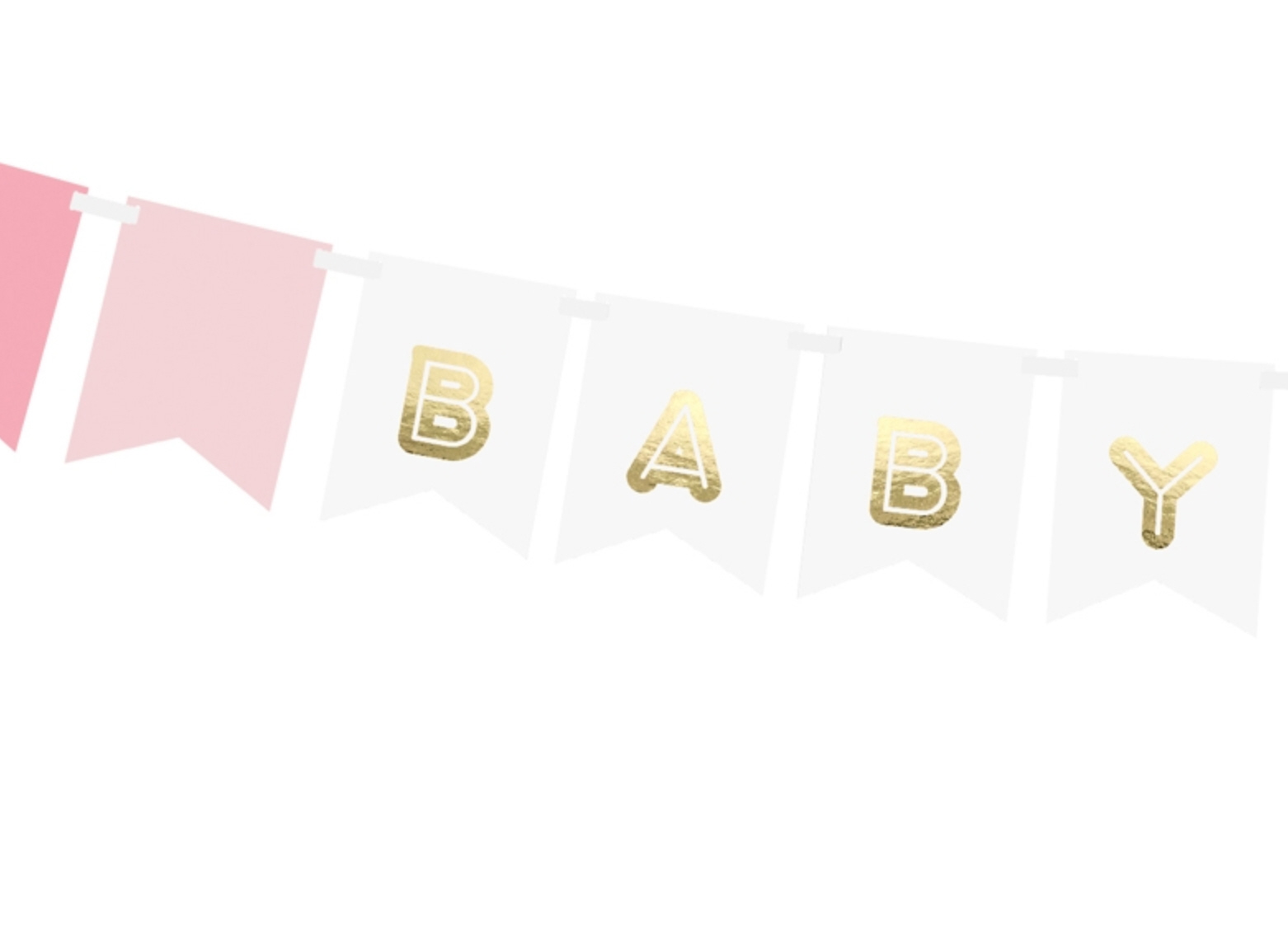 Banner Baby Girl Papiergirlande Wimpelkette 15x175cm