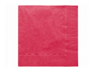 Servietten 3-lagig, 33 cm, 20 Stück/Packung, deep red