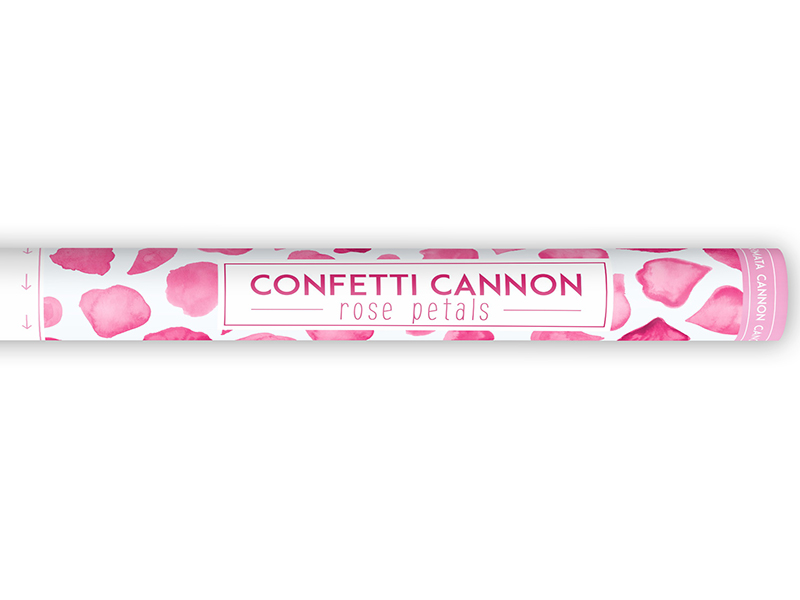 Konfettikanone Rosenblätter rosa Konfetti-Shooter Confetti Cannon Streamer