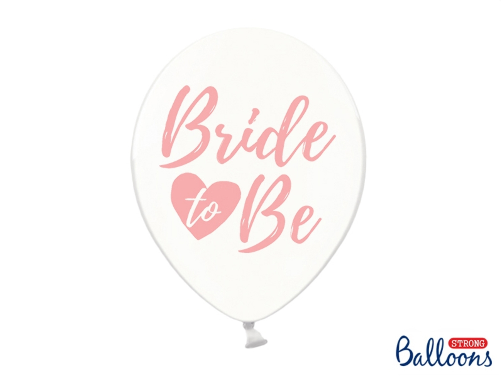 Luftballon Bride to Be 30cm transparent clear 6 Stück 