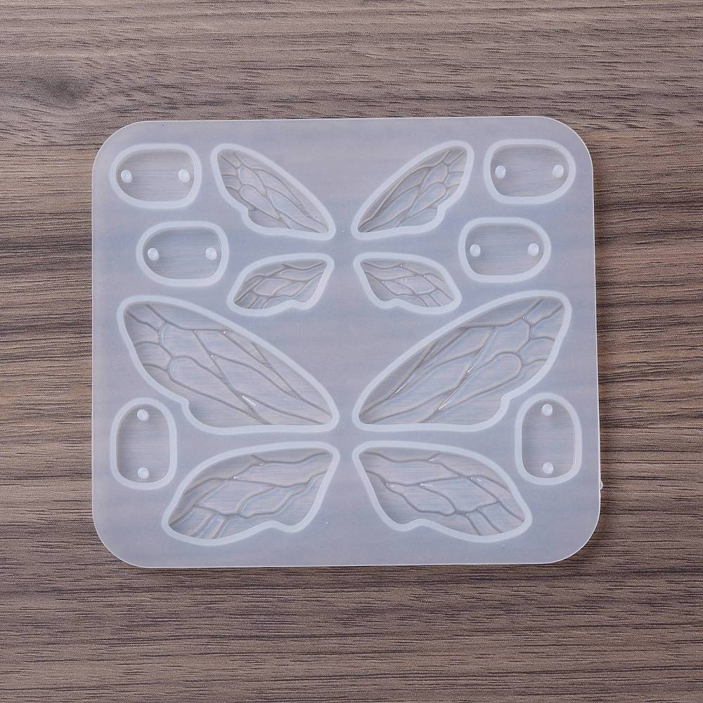 Silikonform Schmetterlingsflügel Libelle Feen Anhänger  96x85x4,5mm
