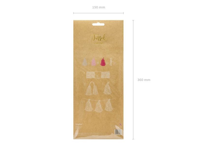 Tassel Garland Quasten Girlande 12 Stück Fransen Girlande Seidenpapier