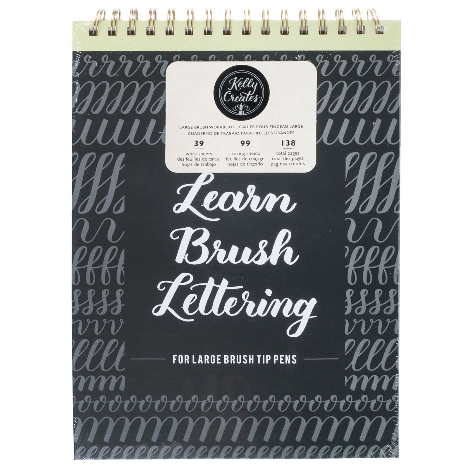 Learn Brush Lettering Kelly Creates large brush workbook 138 Seiten