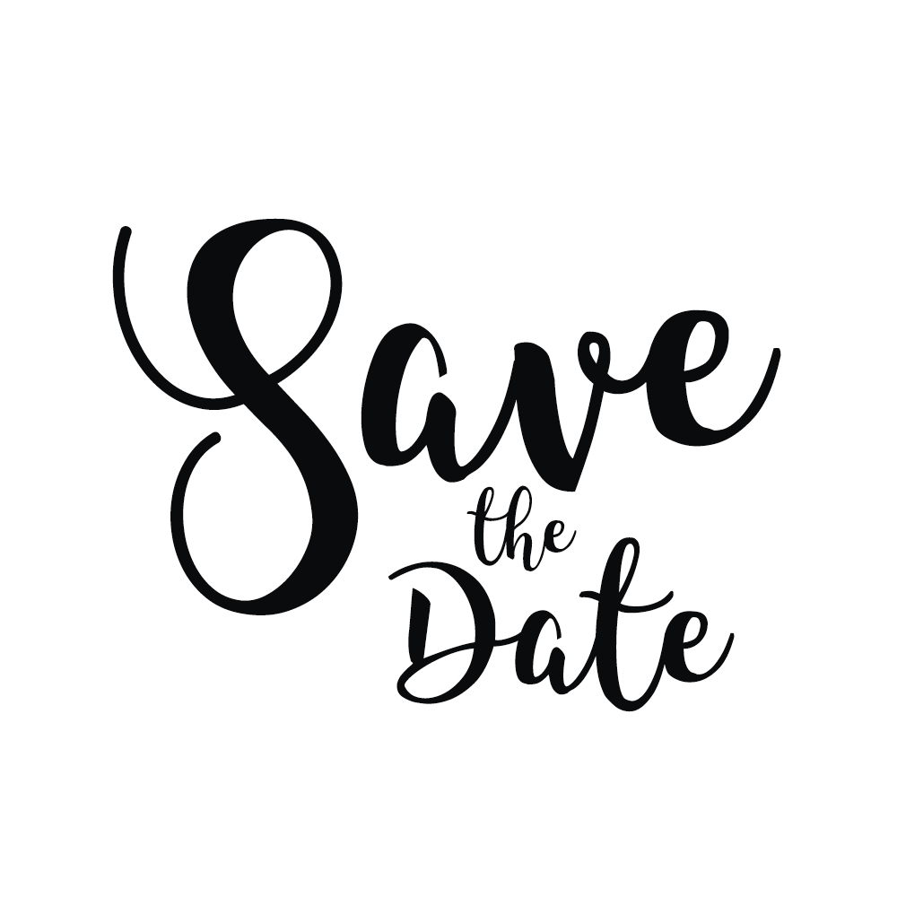 Butterer Gummistempel Save the Date Holzgriff  6,5x5cm 