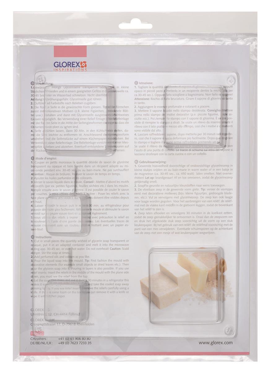 Gießform Rechteck 23,5x18x5cm 2x30g/66g/88g/110g