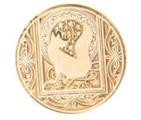 Siegelstempel Fuchs mit Ornament, Metallsiegel