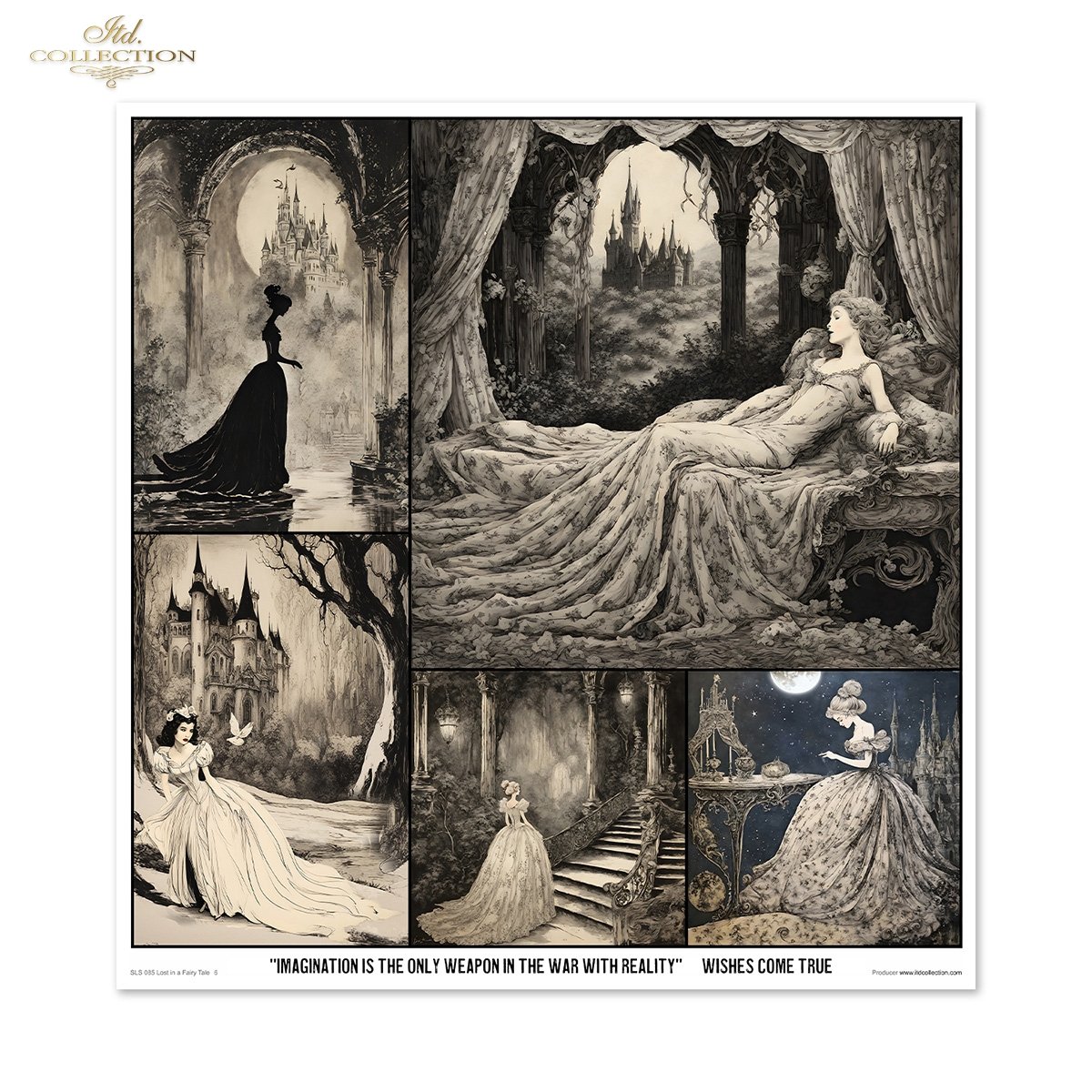 Lost in a Fairy Tale Scrapbooking Papier-Set  200 g/m2 310x320 mm 11 Bögen