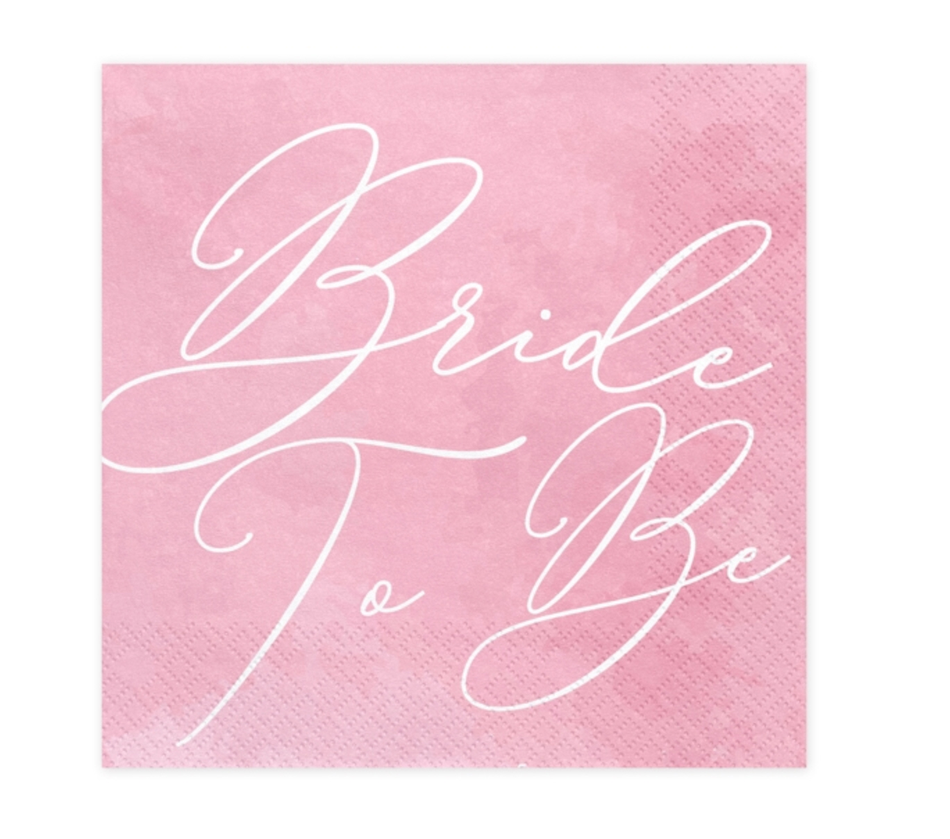 Serviette Bride to be pink 33x33cm Napkins