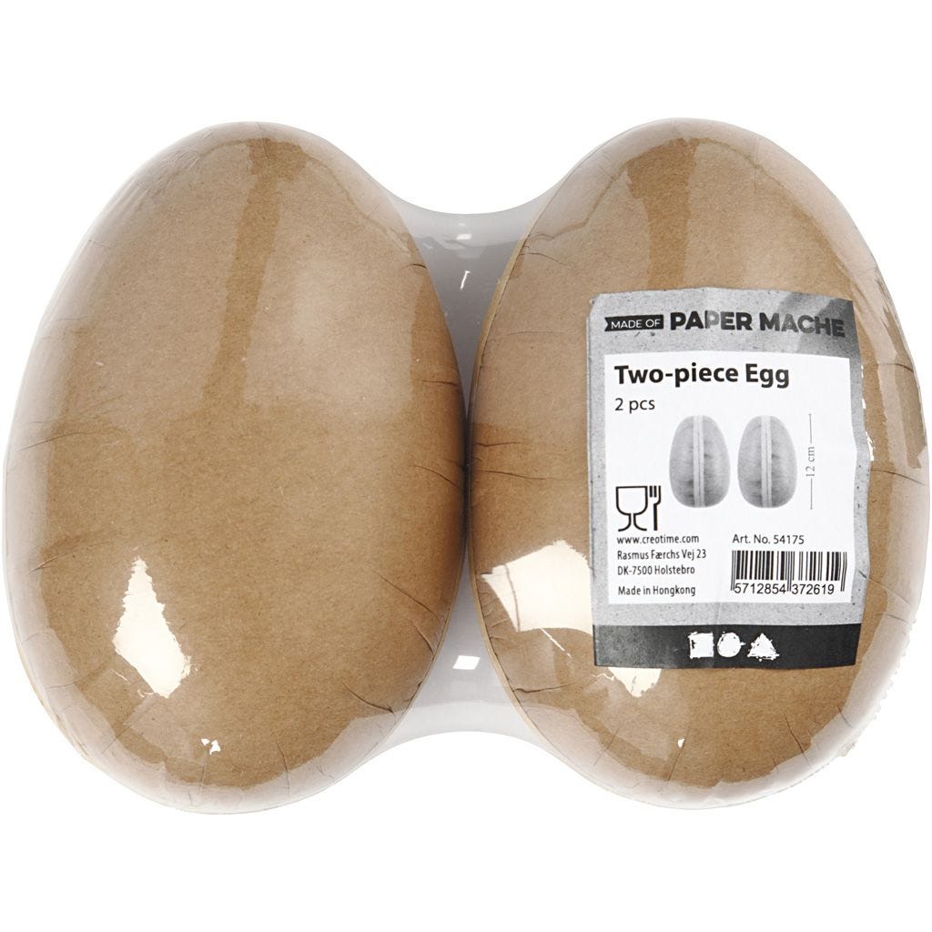 Pappeier teilbar 12cm 2 Stück Pappeier teilbar 12cm 2 Stück