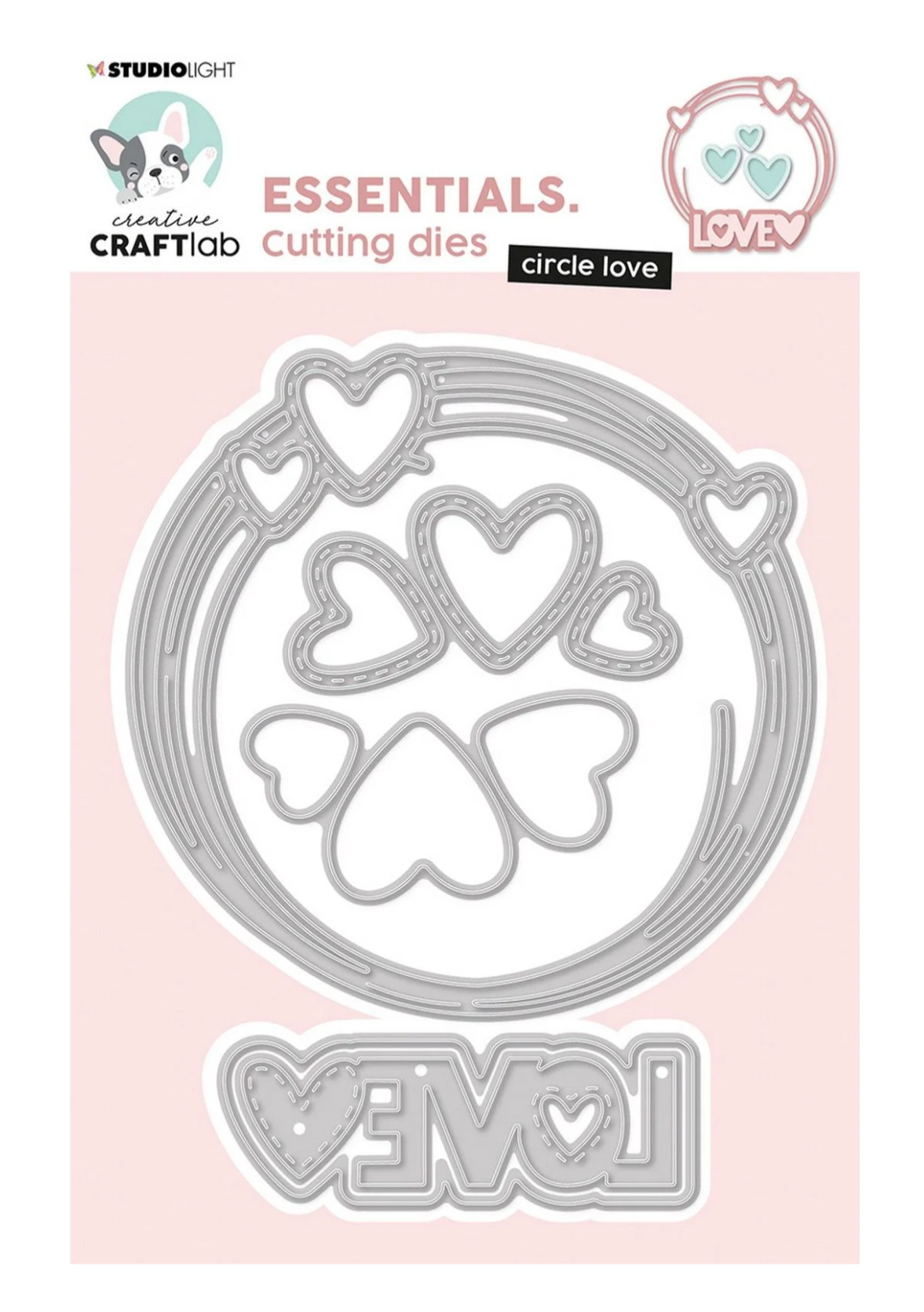 Creative Craftlab  Essentials Stanzschablonen Set Cirkel Love 