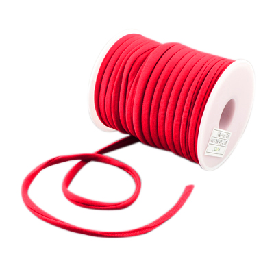 elastische Seidenkordel 5x3mm,  Bikini Kordel Foulard Cord, per m