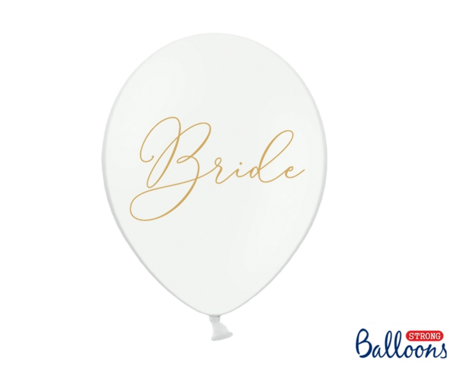 Bride Latex-Luftballon 30cm Pastel Pure White 10Stk. 