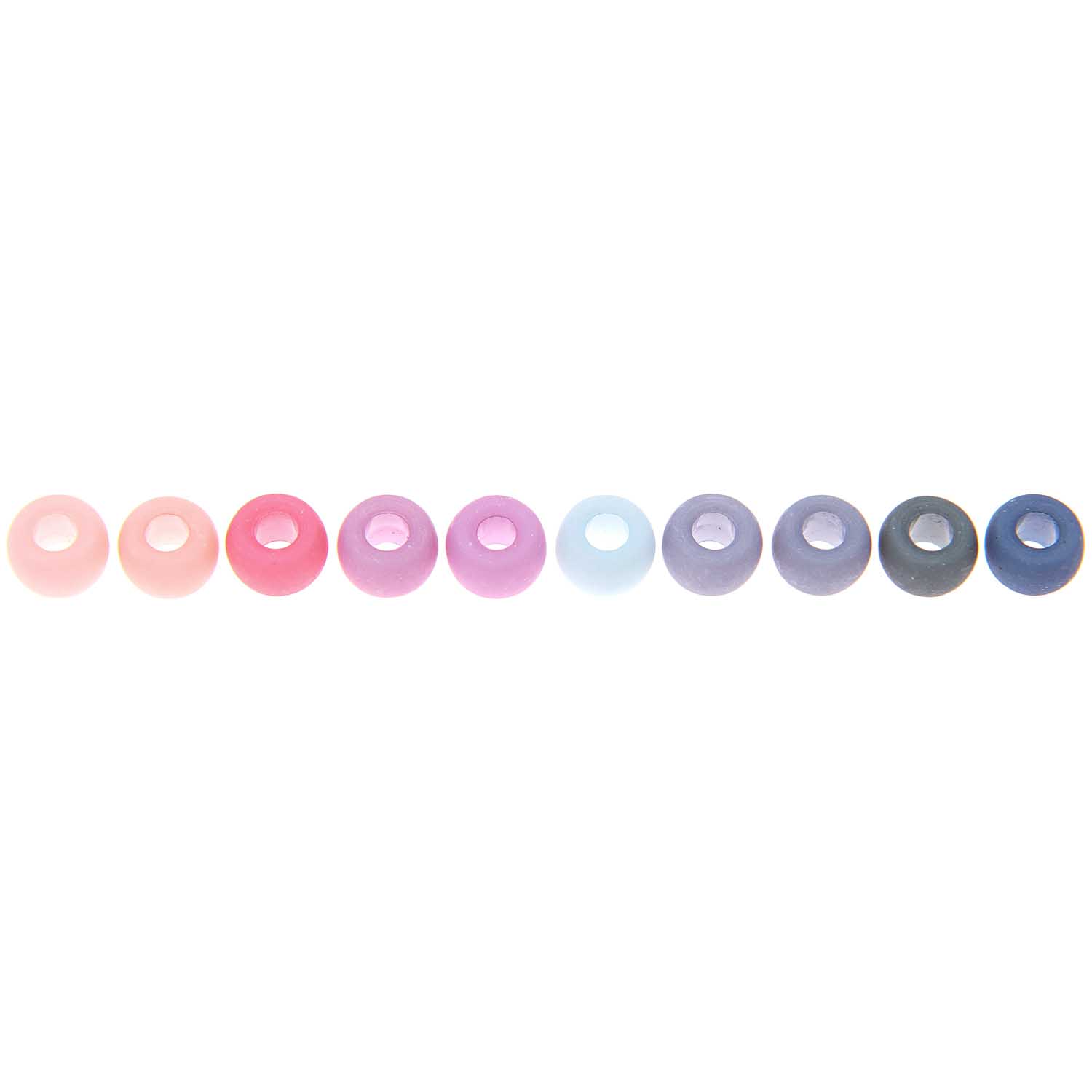 Pony Beads matt Beeren-Töne 9x6 mm Bohrung 3,5mm 400 Stück Pony Beads matt Beeren-Töne 9x6 mm Bohrung 3,5mm 400 Stück