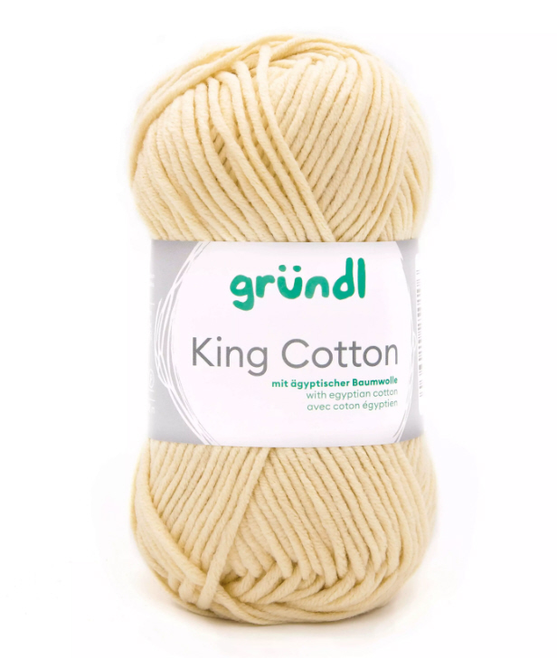 King Cotton,55 % Polyacryl, 45 % Baumwolle (egypt), 50g/78m