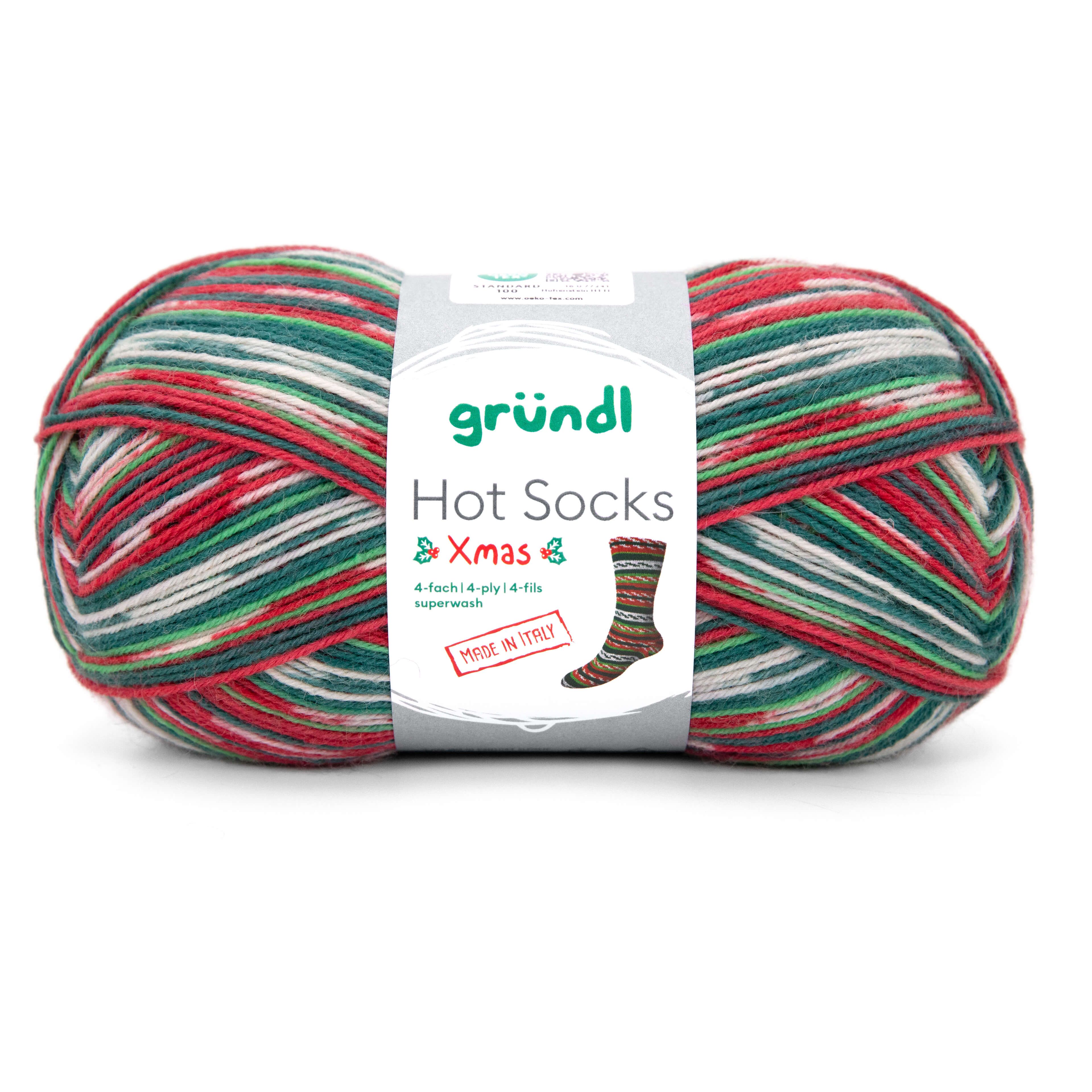 Gründl Hot Socks Weihnsachts-Sockenwolle superwash 100g 420m Gründl Hot Socks Weihnsachts-Sockenwolle superwash 100g 420m