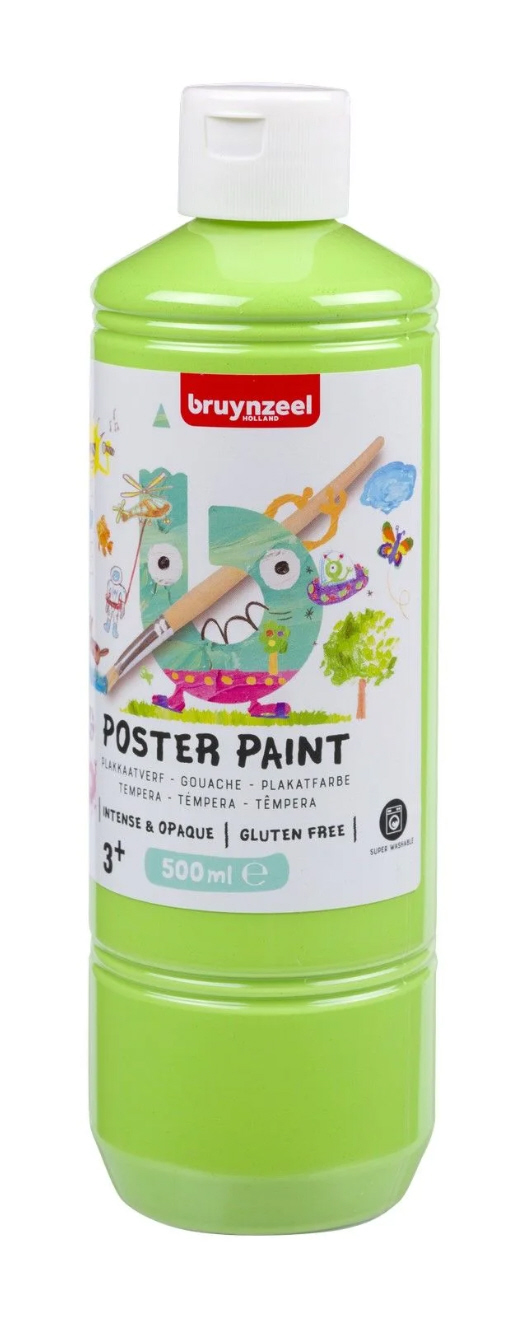 Bruynzeel Gouache Plakatfarbe FRÜHLINGSGRÜN 500ml