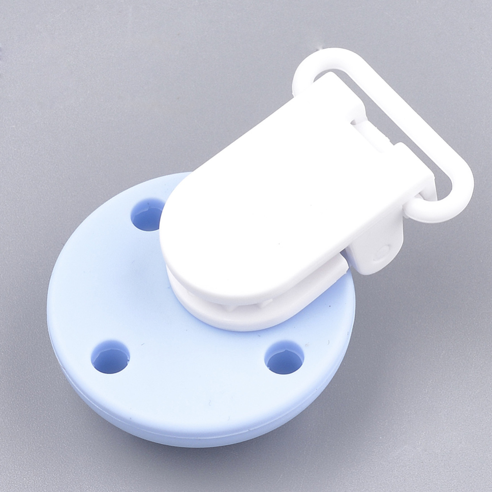 Silikon Schnuller Clip HELLBLAU 49x34x30mm Silikon Schnuller Clip HELLBLAU 49x34x30mm